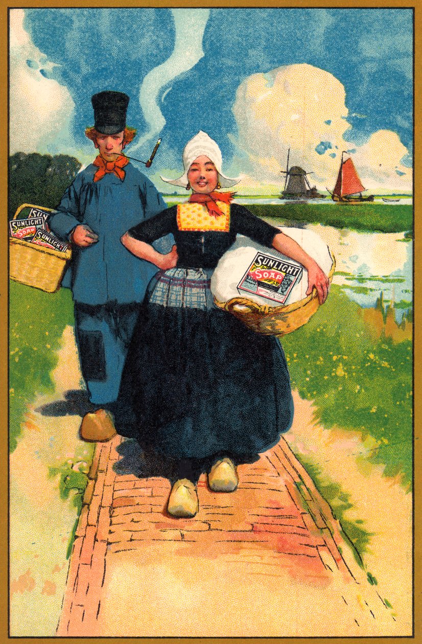 Mainos Sunlight Soap, c1900s tekijältä Unbekannt