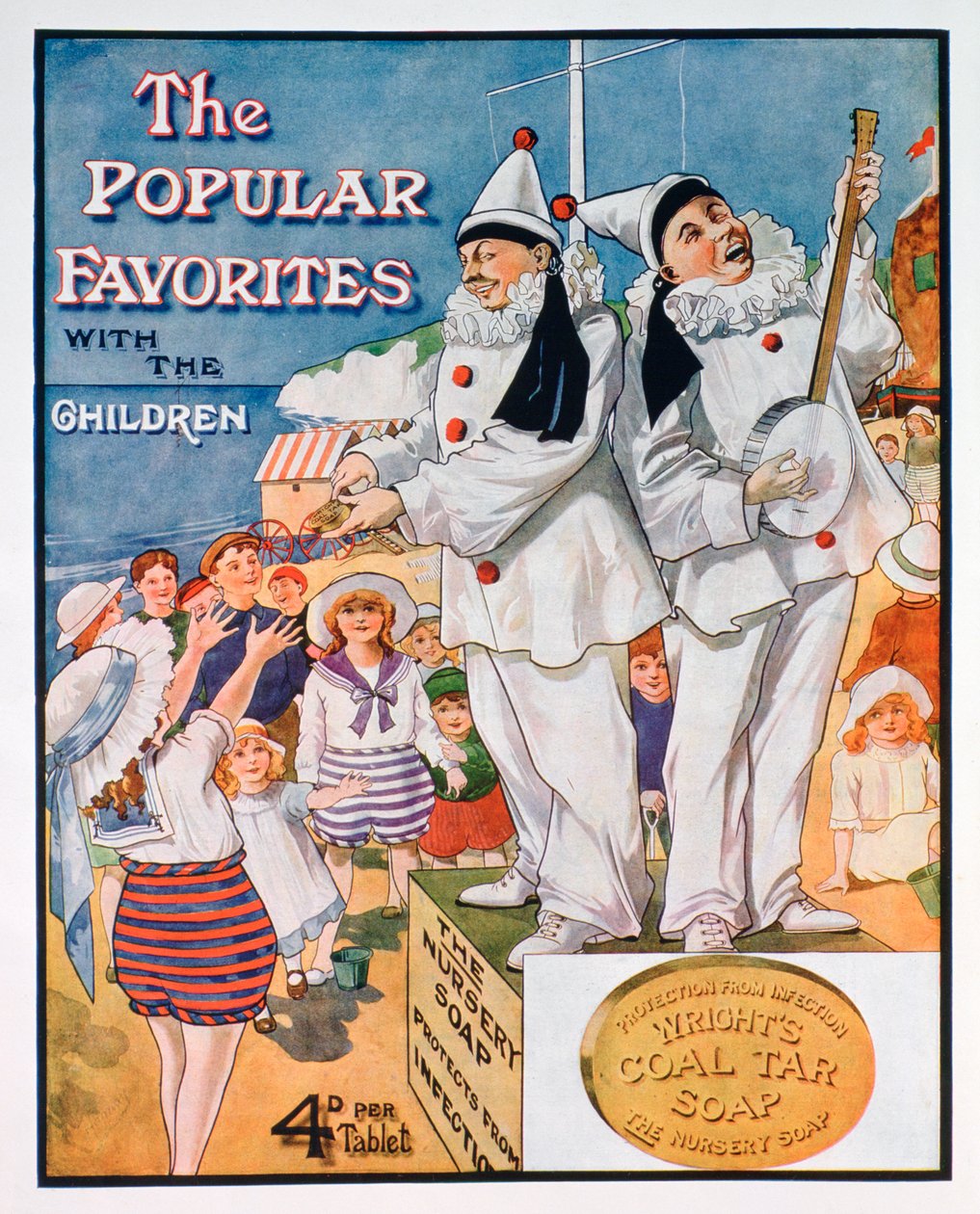 Mainos Wrightsin kivihiilitervasaippualle, 1914 tekijältä Unbekannt