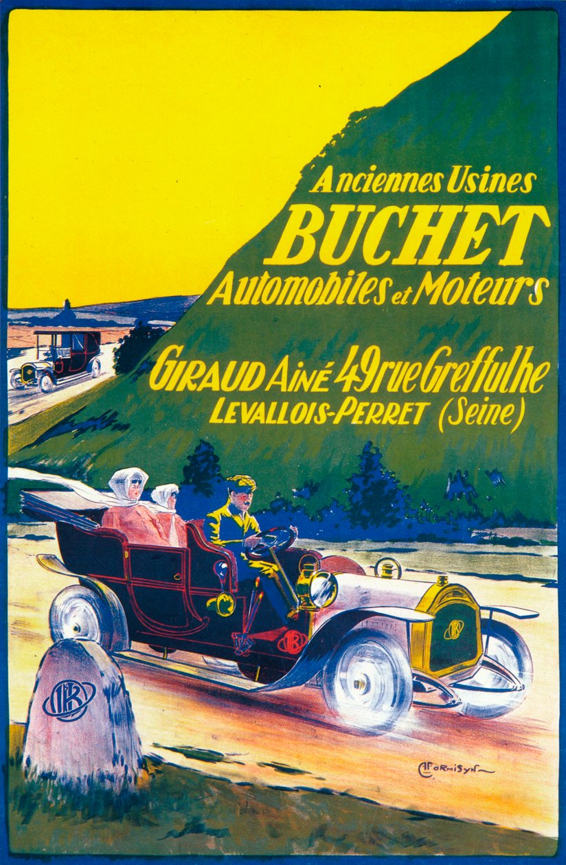 Mainos Buchet-autoista, c1910s tekijältä Unbekannt