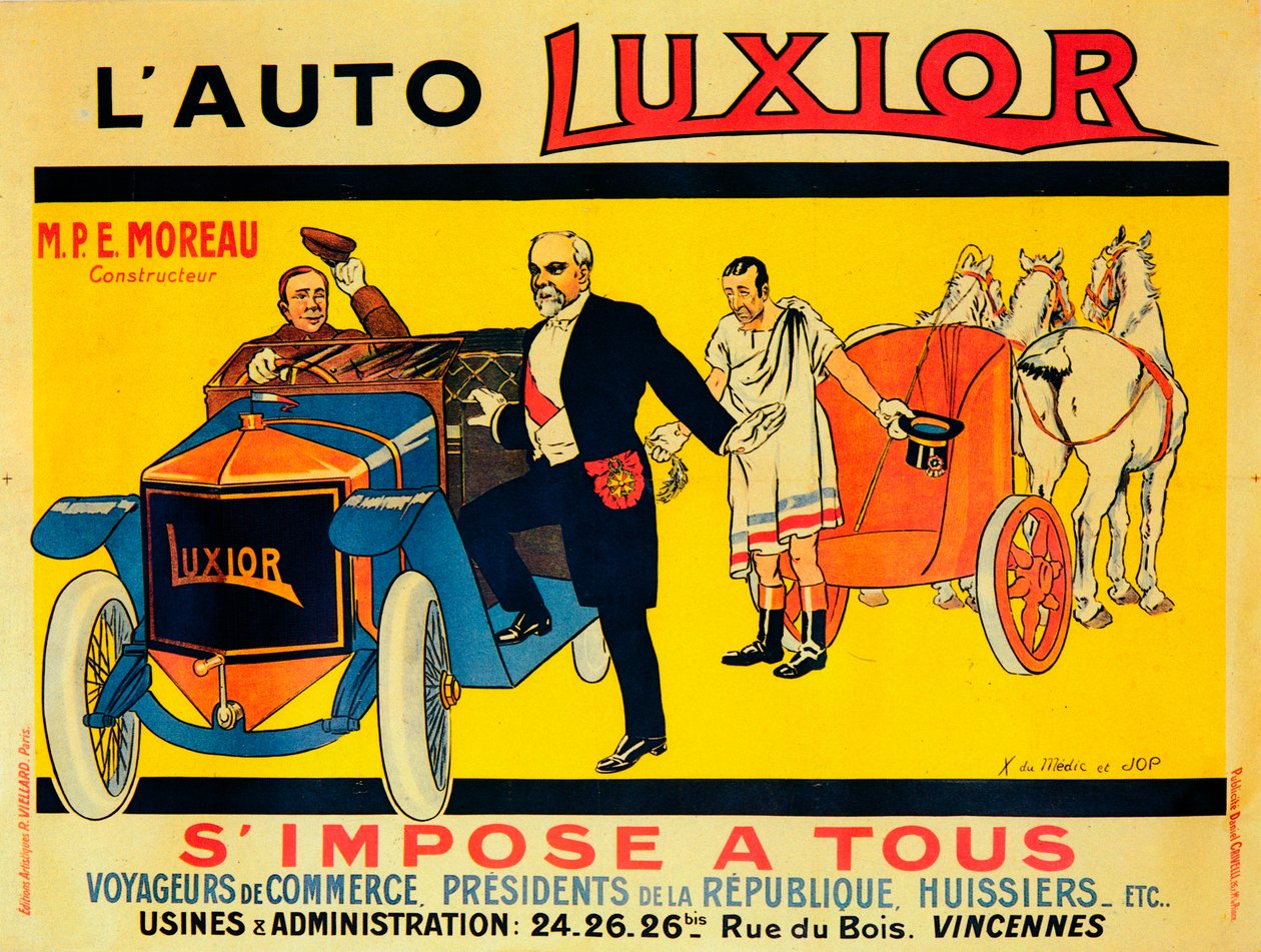 Mainos Luxior-autoista, c1912-1914 tekijältä Unbekannt