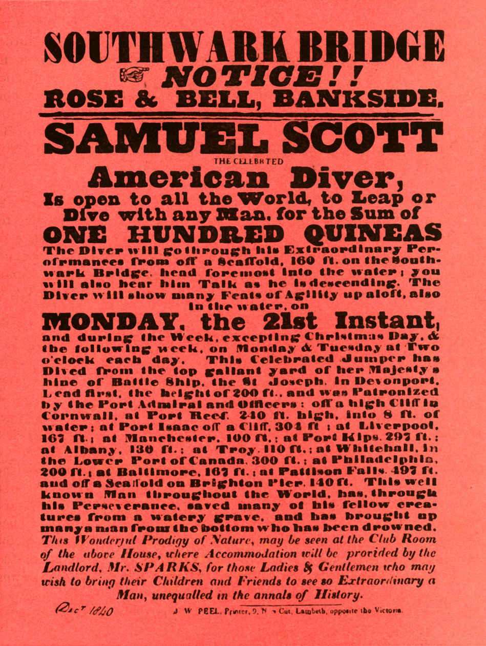 Samuel Scottin stunt-esitys, 1840, 1948. tekijältä Unbekannt