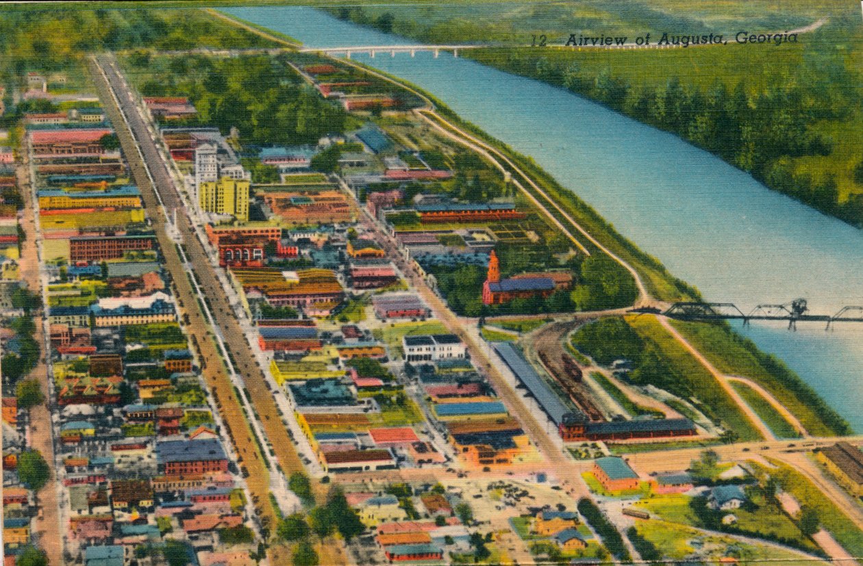 Ilmakuva Augustasta, Georgiasta, 1943 tekijältä Unbekannt