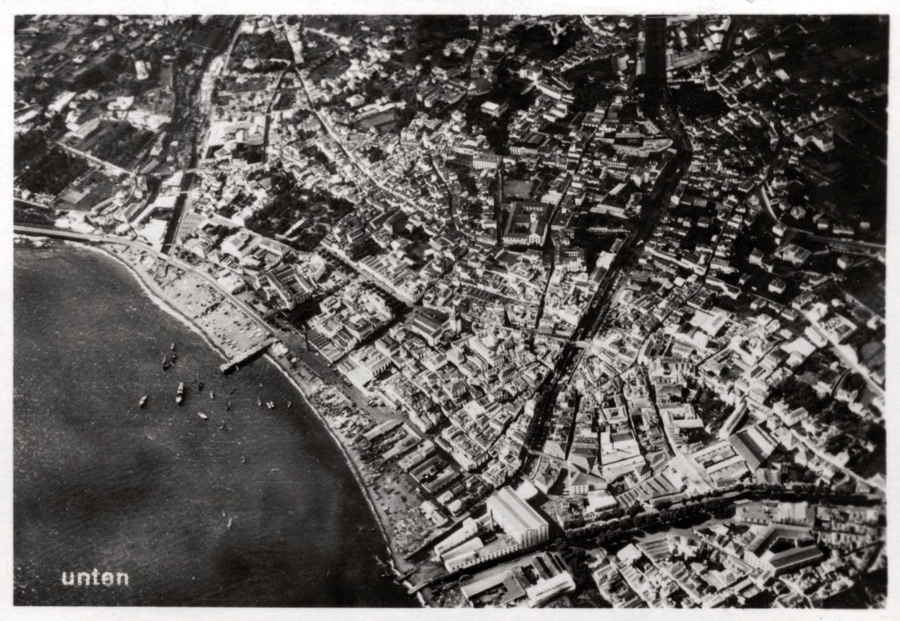 Ilmakuva Funchalista, Madeirasta, Zeppelinistä, 1928 1933 tekijältä Unbekannt