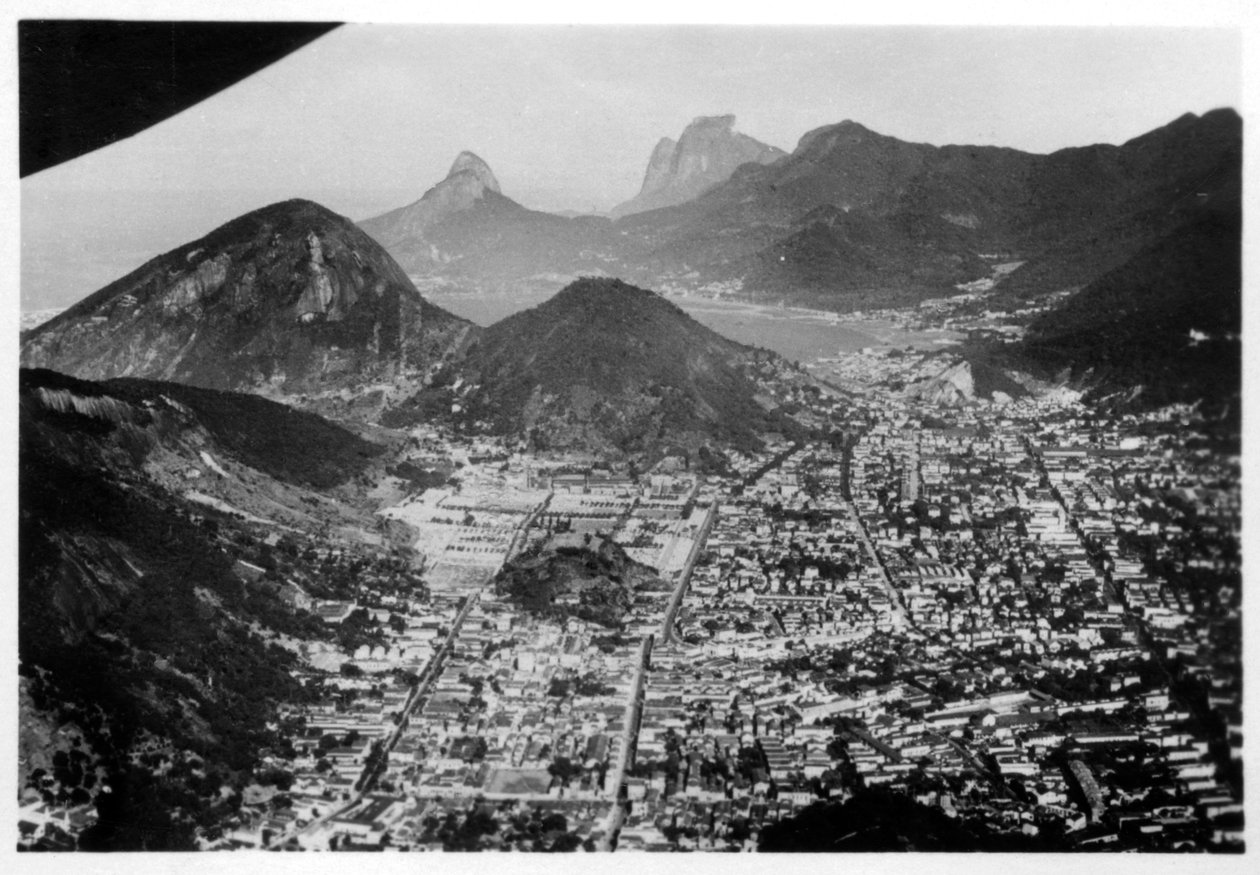 Ilmakuva Rio de Janeirosta, Brasiliasta, Zeppelinistä, 1930 1933 tekijältä Unbekannt
