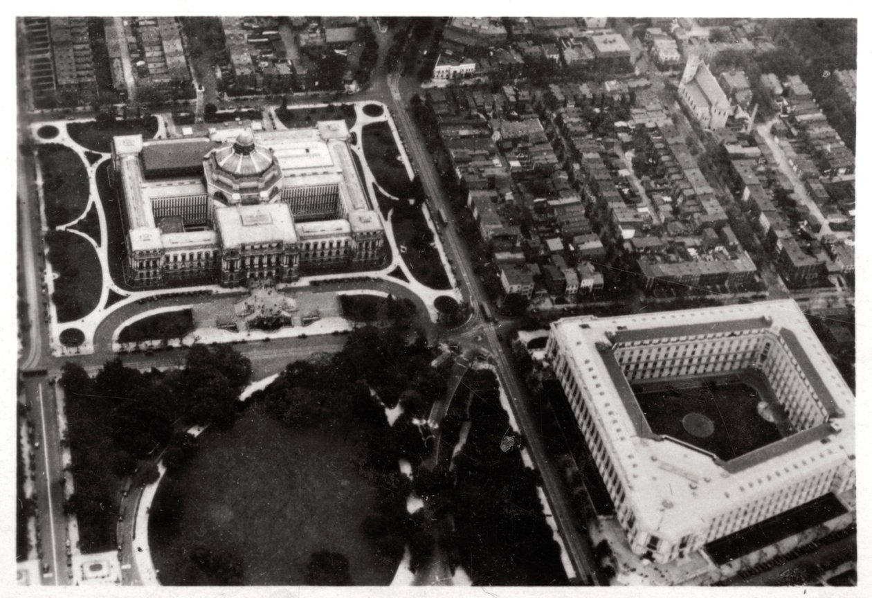 Ilmakuva Library of Congressista, Washington DC, USA, Zeppelinistä, 1928 1933 tekijältä Unbekannt