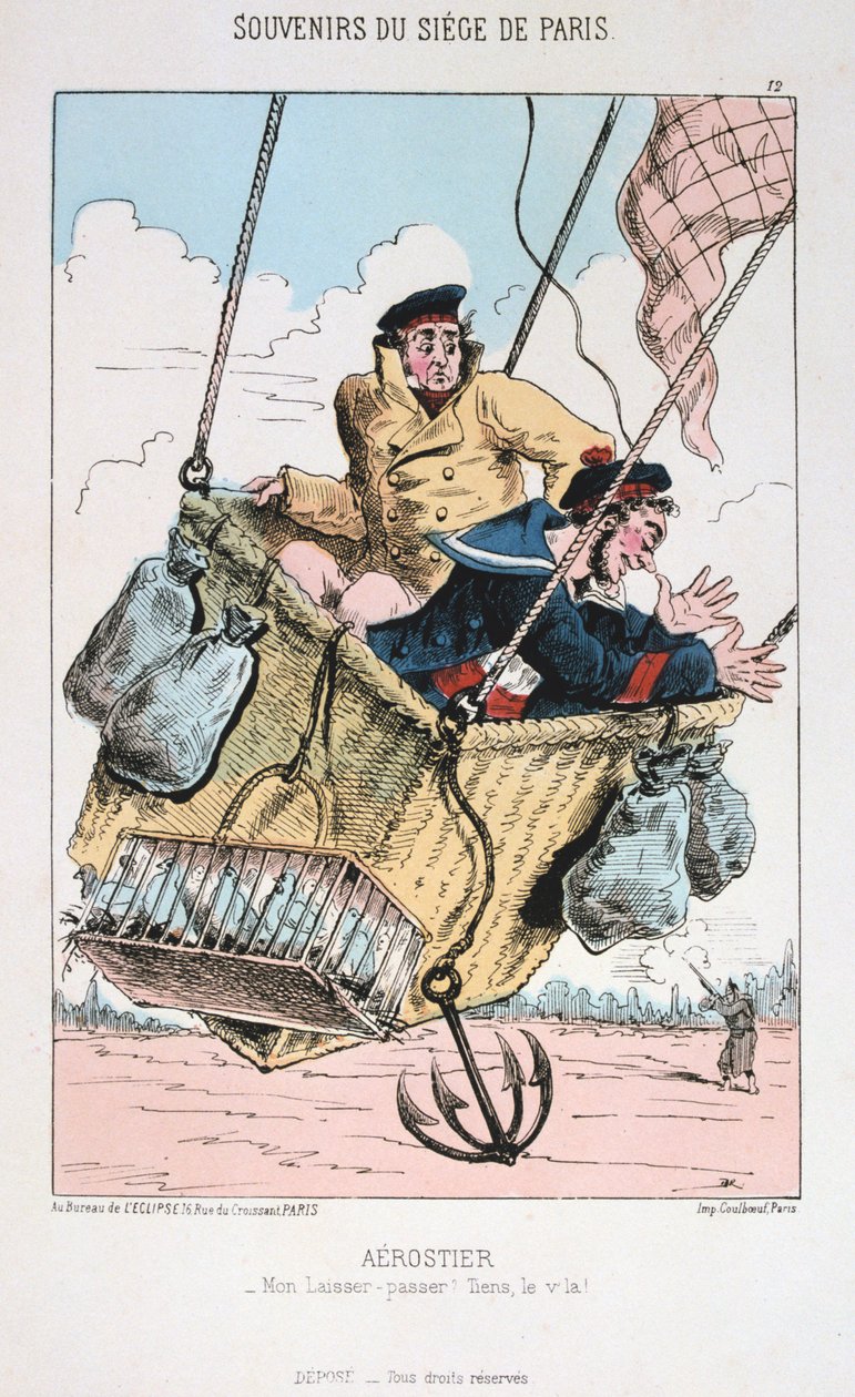 Aerostier, Pariisin piiritys, 1870-1871 tekijältä Unbekannt