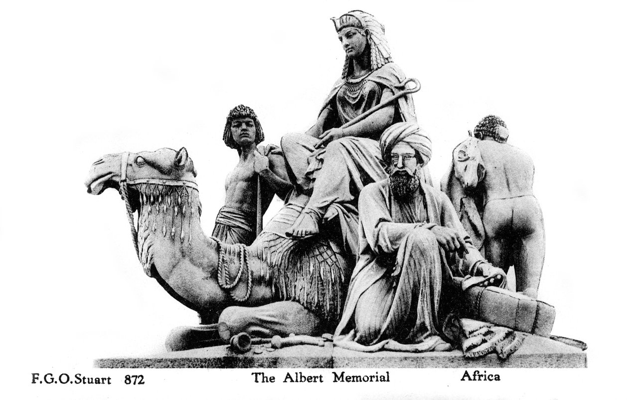 Afrikka, Albert Memorial, Lontoo, 1900-luku tekijältä Unbekannt