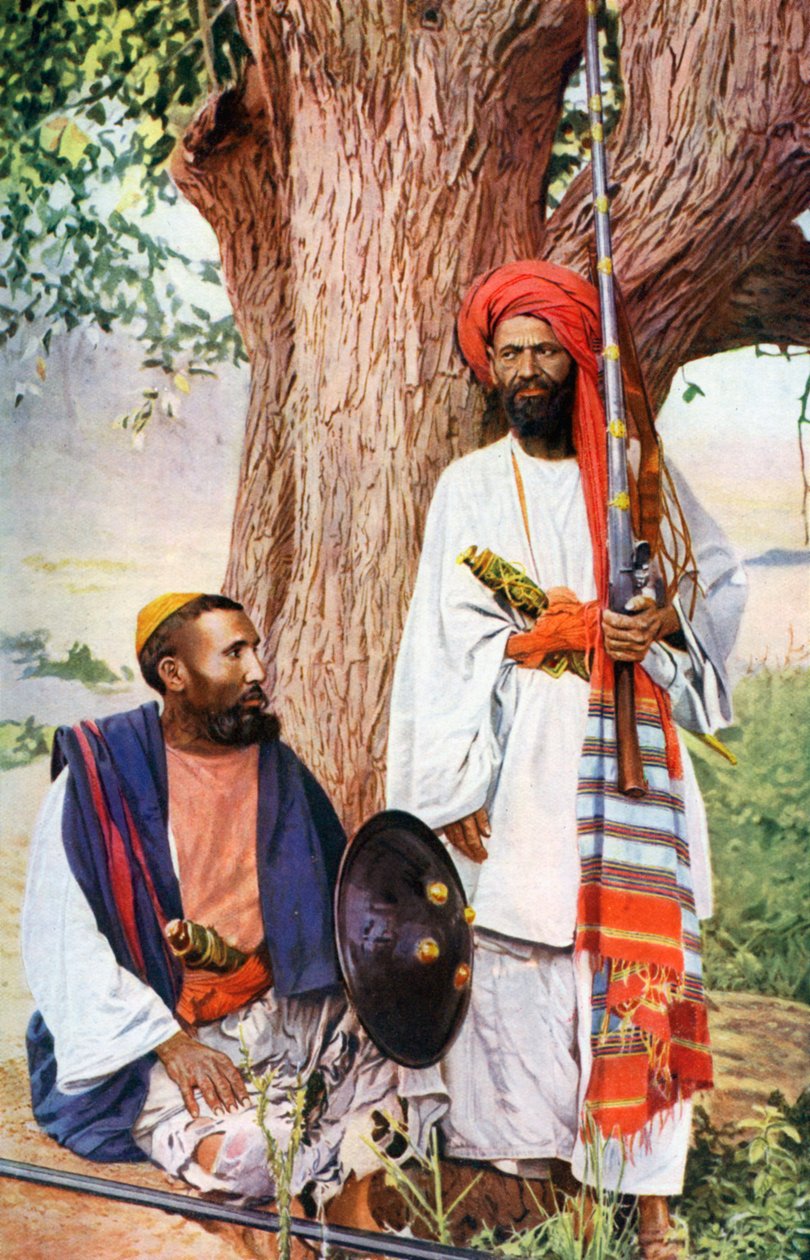 Afridis Pathan -heimot, sodankäynti Pohjois-Intian marsseissa, Intia, 1922 tekijältä Unbekannt