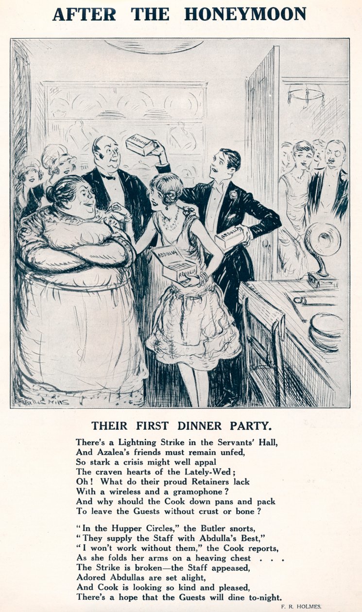 After the Honeymoon - Heidän ensimmäinen illallisjuhlansa, 1927 tekijältä Unbekannt