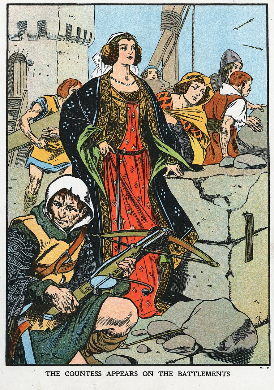 Agnes, Dunbarin kreivitär 1312-1369, tunnettiin nimellä Black Agnes, 1338 1900-luvun alku tekijältä Unbekannt