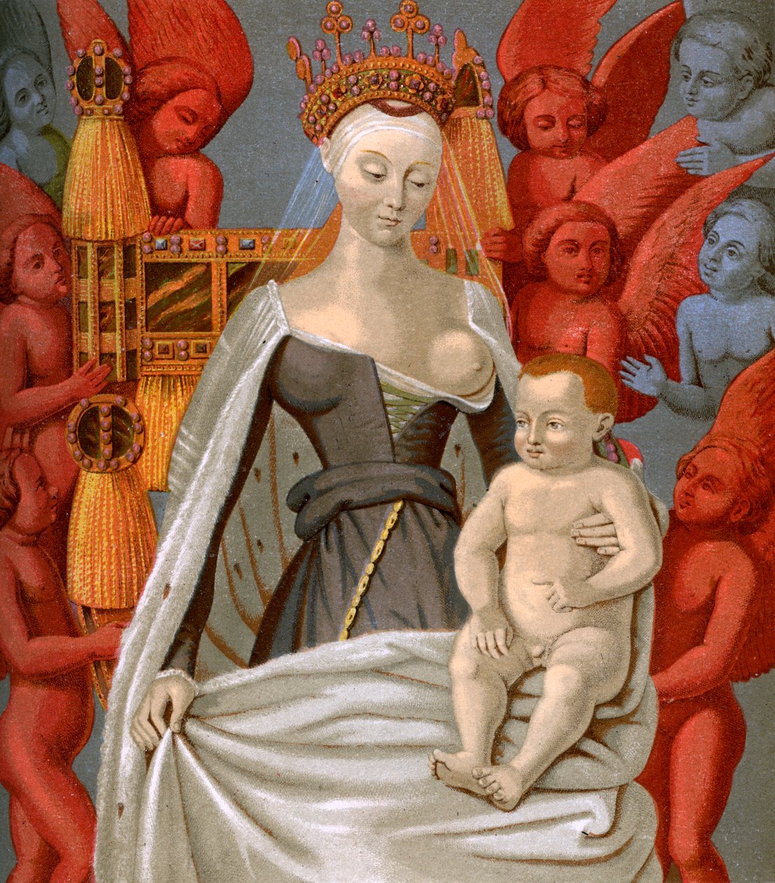 Agnès Sorel 1421-1450, Ranskan kuninkaan Kaarle VII:n rakastajatar, c1450 1849 tekijältä Unbekannt