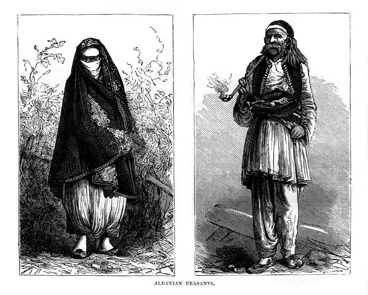 Albanialaiset talonpojat, 1800-luku tekijältä Unbekannt