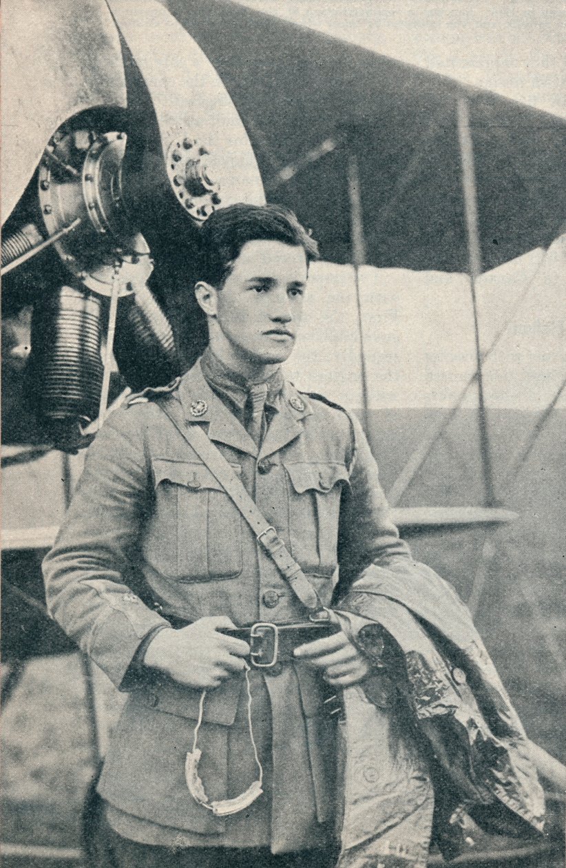 Albert Ball, brittiläinen ensimmäisen maailmansodan lentäjä ja Victoria Crossin saaja, c1917 c1937 tekijältä Unbekannt