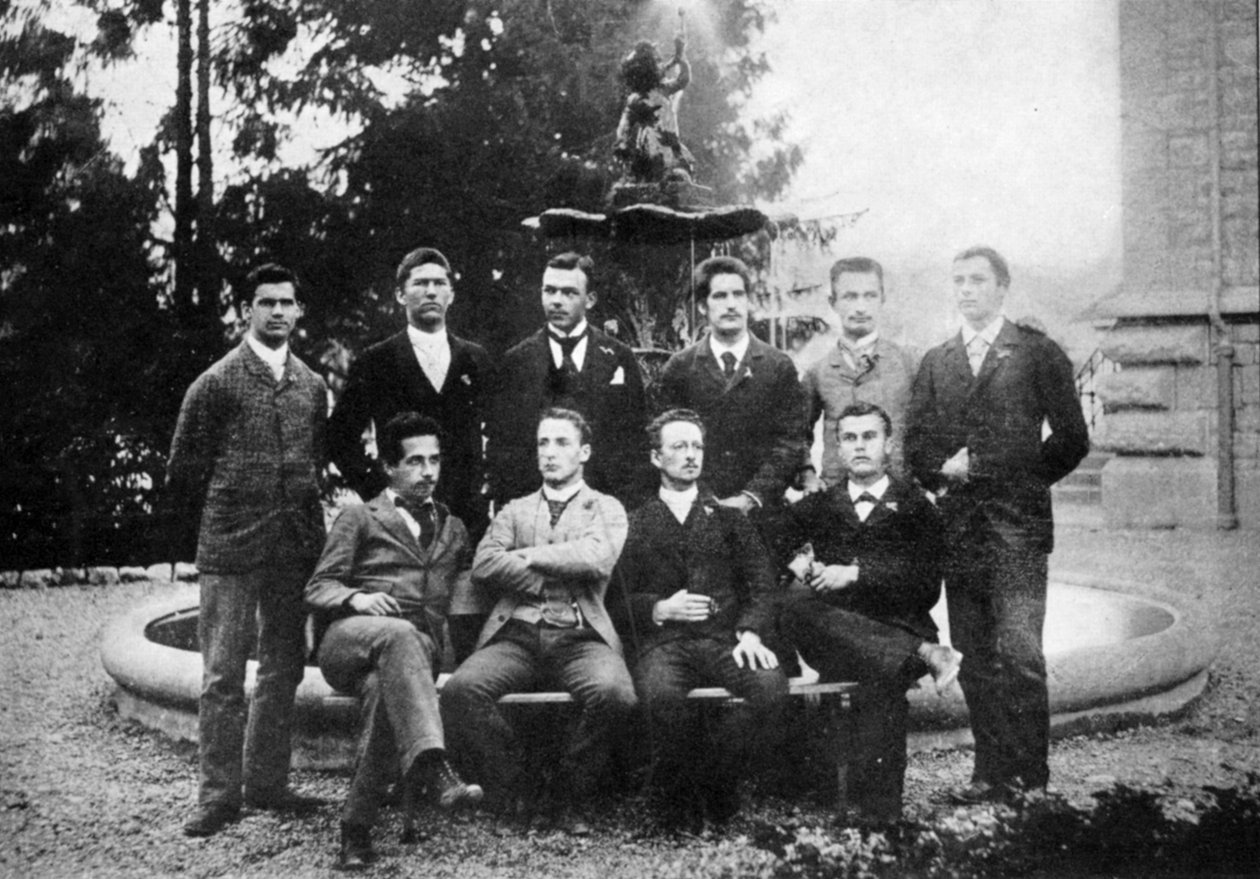Albert Einstein 1879-1955, saksalais-sveitsiläinen matemaatikko ja teoreettinen fyysikko, c1896 tekijältä Unbekannt