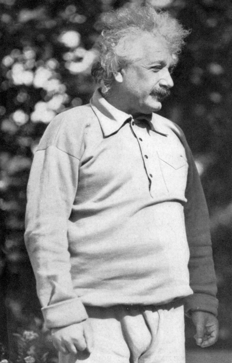Albert Einstein 1879-1955, saksalais-sveitsiläinen matemaatikko ja teoreettinen fyysikko, 1930-luku tekijältä Unbekannt