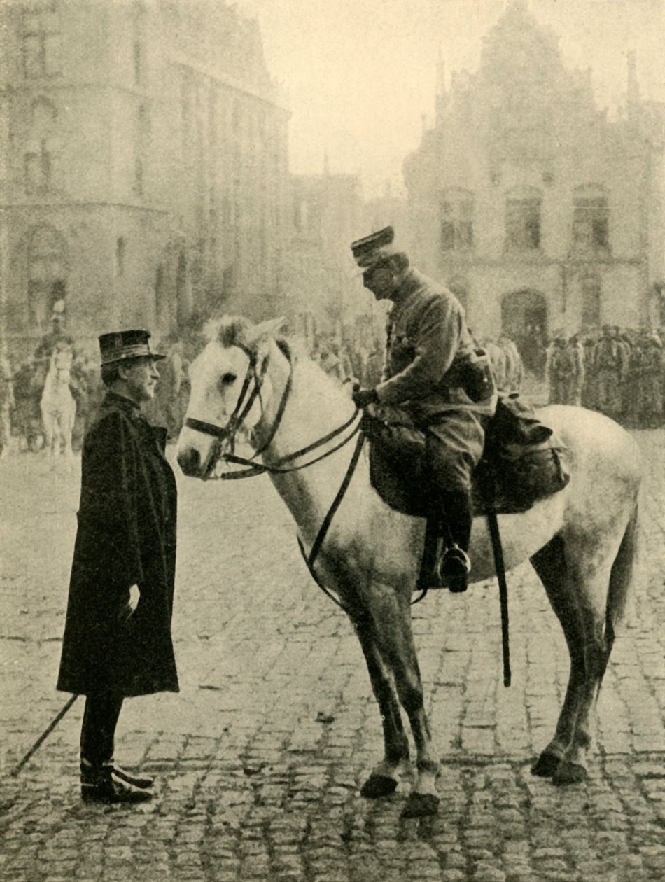 Albert I Belgialainen, Ensimmäinen maailmansota, 1914, c1920. tekijältä Unbekannt