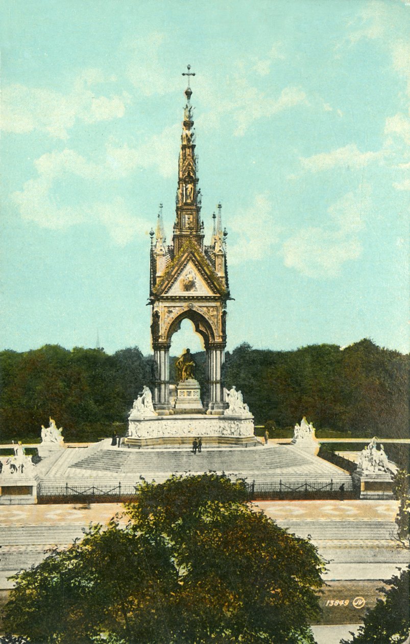 Albert Memorial, Lontoo, vuonna 1910. tekijältä Unbekannt