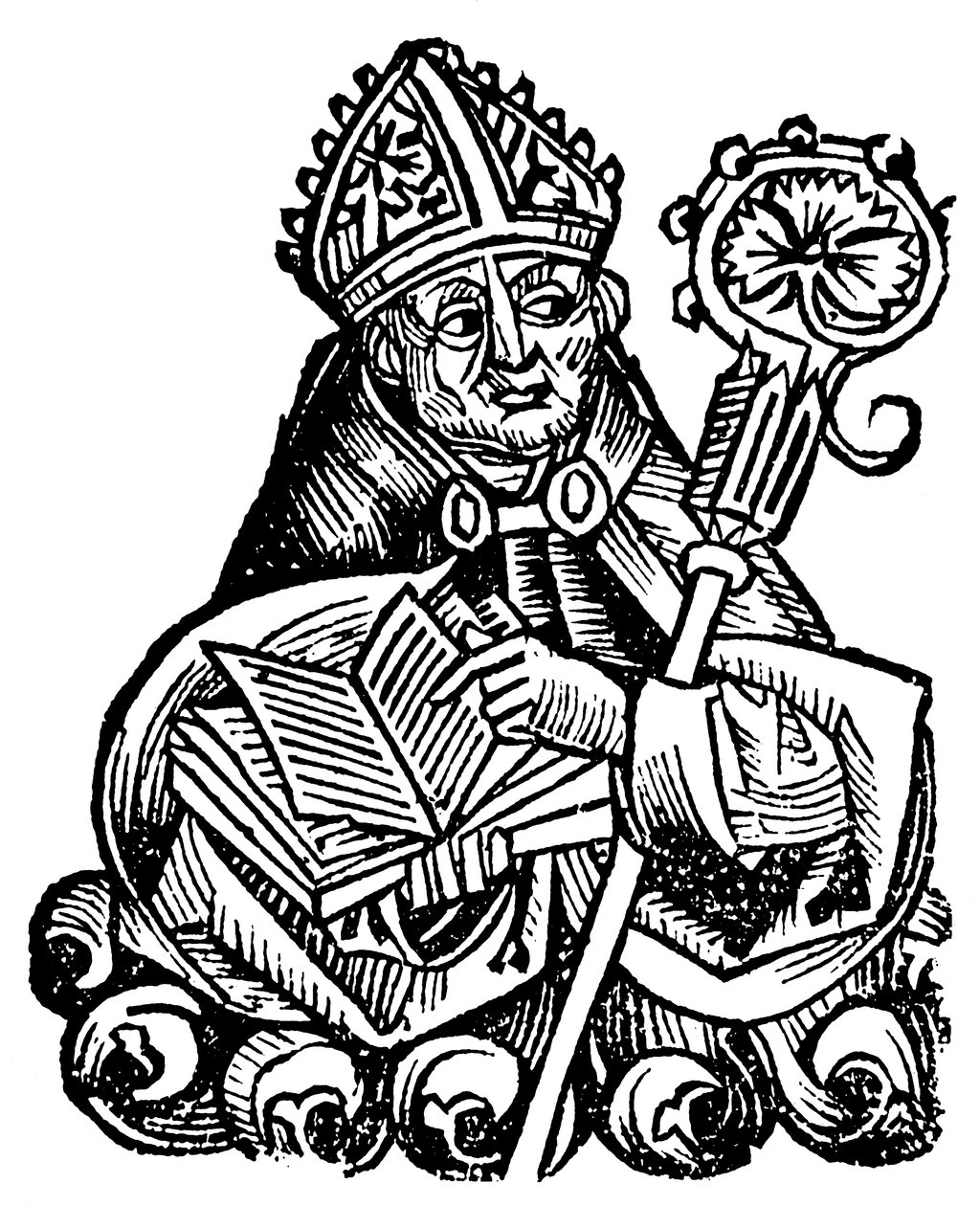 Albertus Magnus c1200-1280 saksalaissyntyinen dominikaaninen munkki, 1493 tekijältä Unbekannt