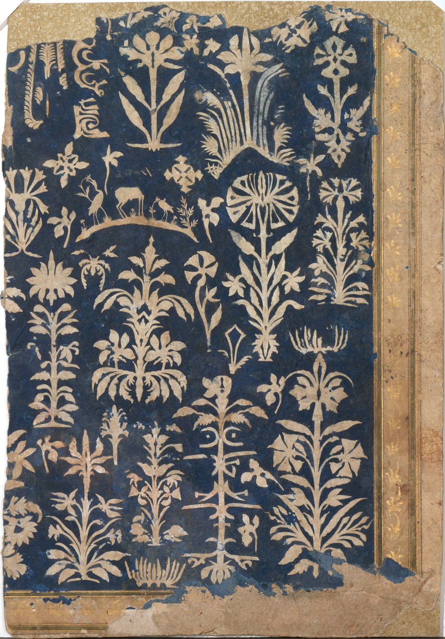 Albumisivu leikatulla paperikoristeella, n. 1625-50. tekijältä Unbekannt