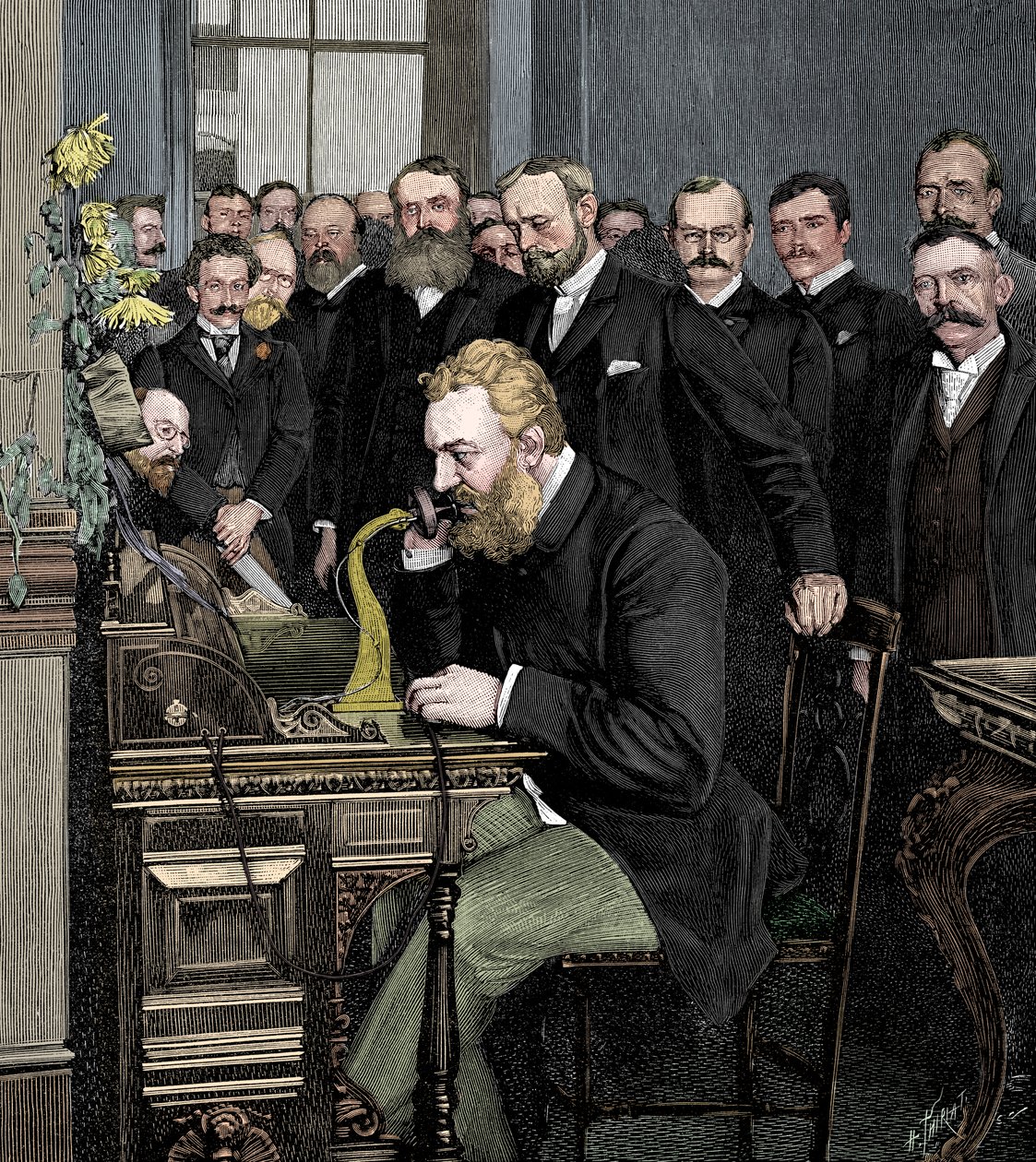 Alexander Graham Bell 1847-1922, skotlantilaissyntyinen amerikkalainen keksijä tekijältä Unbekannt