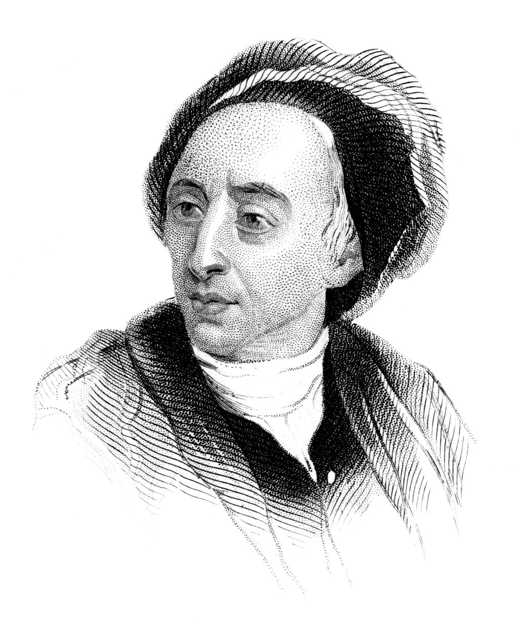 Alexander Pope, englantilainen runoilija 1700-luvun alun vuodelta 1850 tekijältä Unbekannt