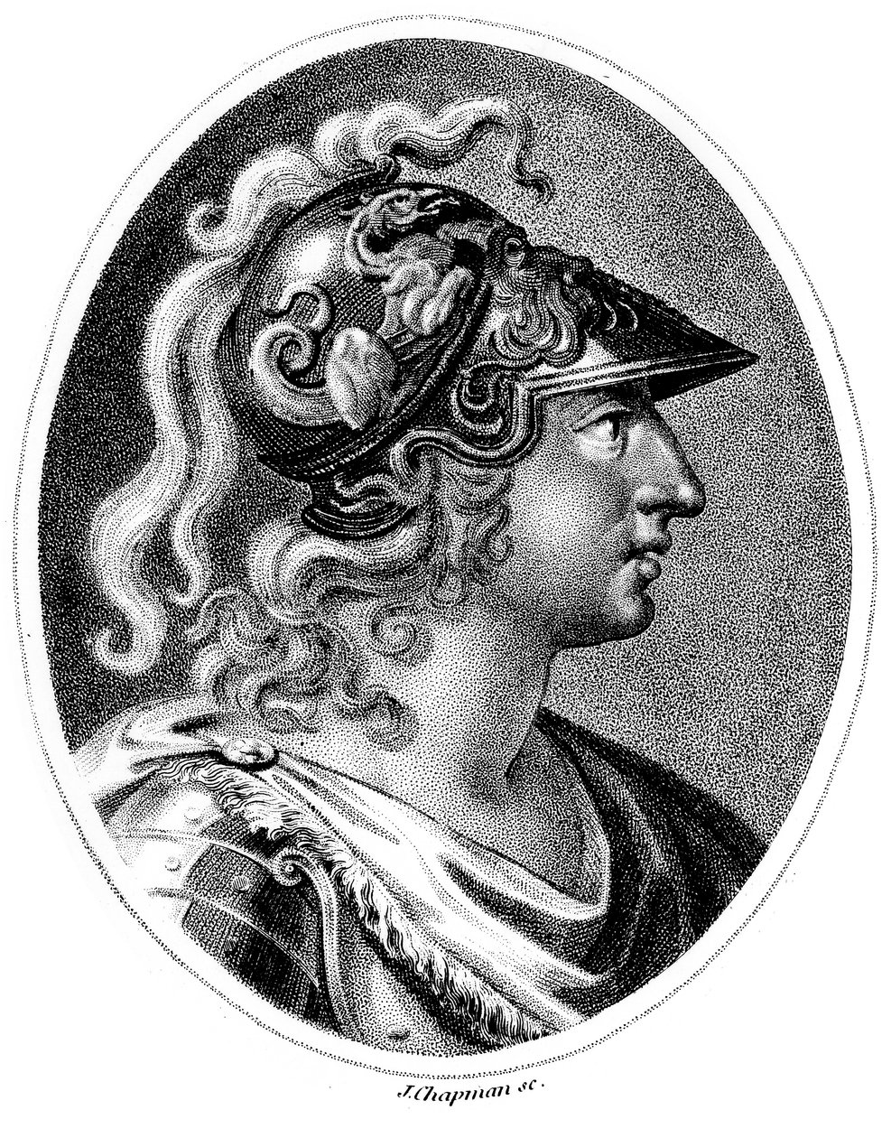 Aleksanteri Suuri 356-323 eKr., n. 1800 tekijältä Unbekannt