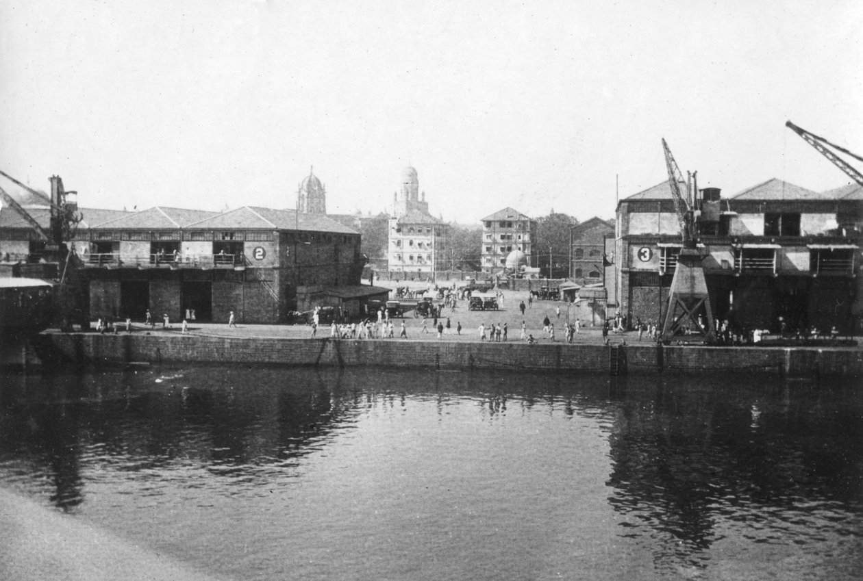 Alexandra Dock, Bombay, Intia, 1917 tekijältä Unbekannt