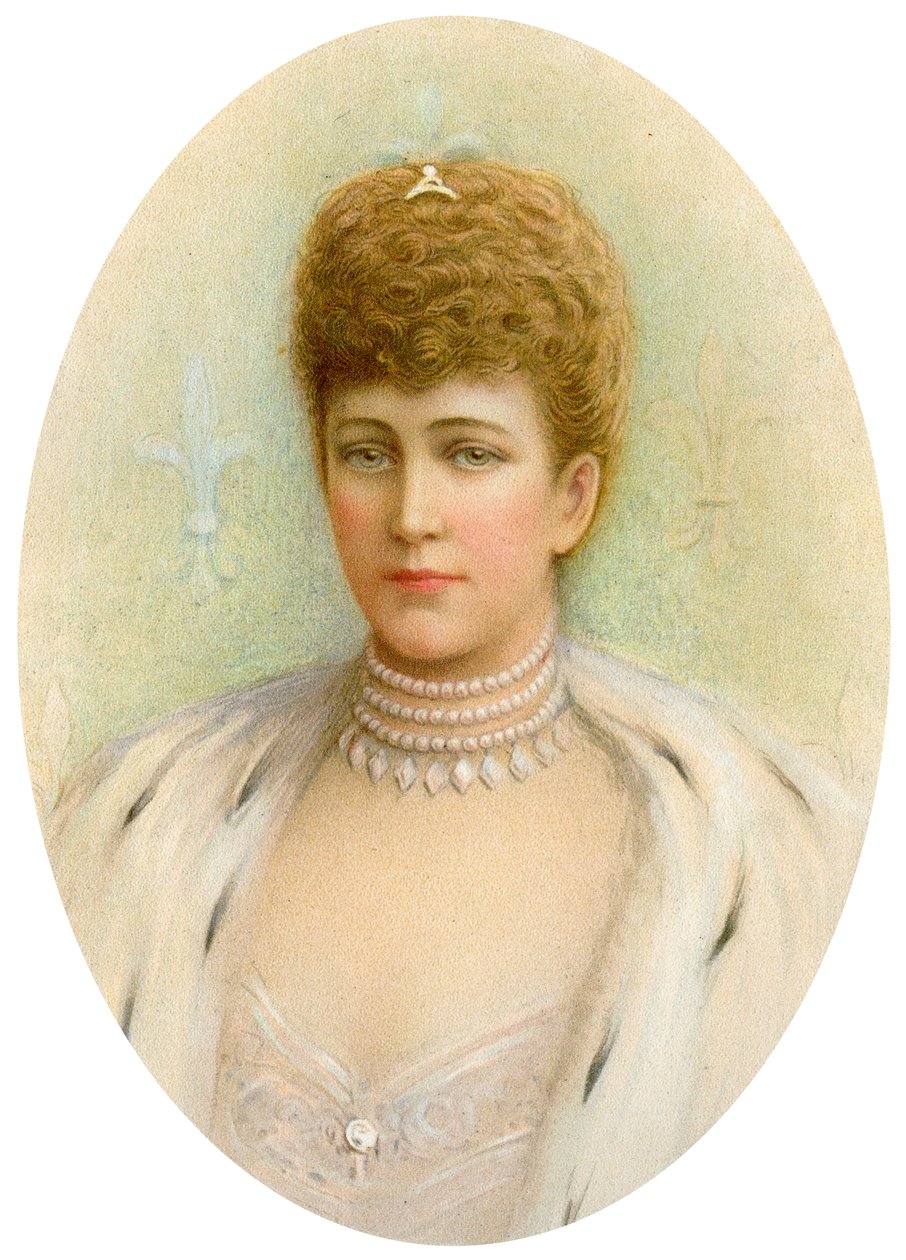 Alexandra, Yhdistyneen kuningaskunnan kuninkaan Edward VII:n kuningatar puoliso, 1905 tekijältä Unbekannt