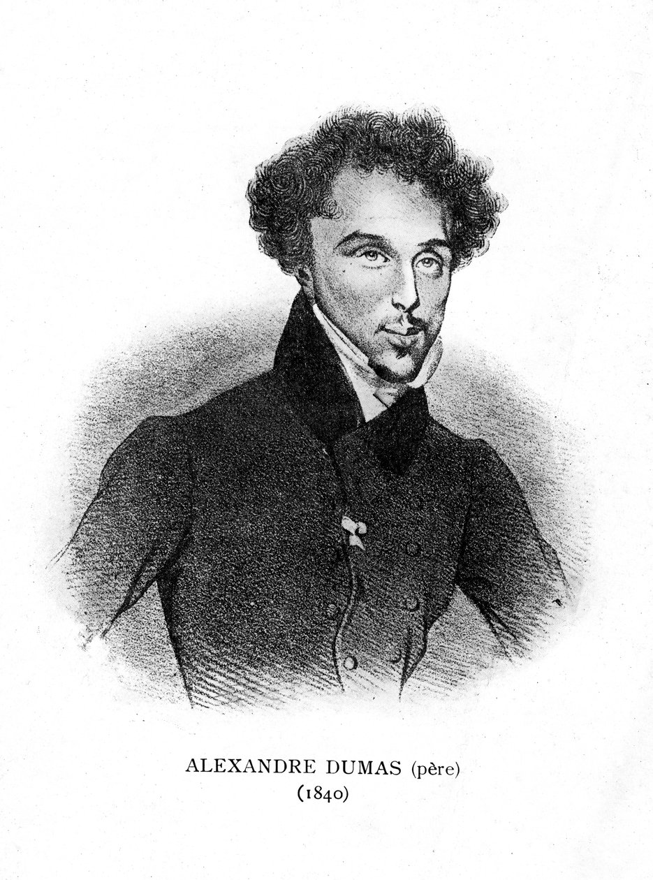 Alexandre Dumas vanhempi, ranskalainen kirjailija ja näytelmäkirjailija, 1840 tekijältä Unbekannt