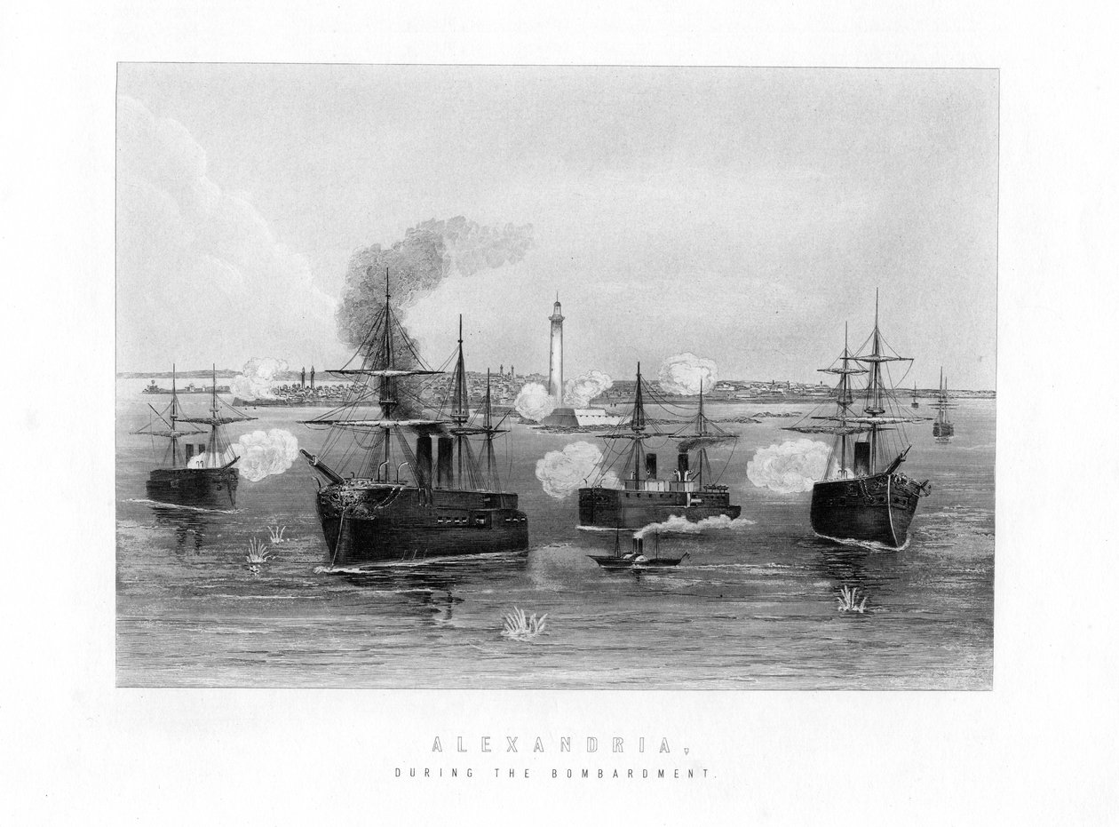 Aleksandria, pommituksen aikana, 1882, 1800-luku tekijältä Unbekannt