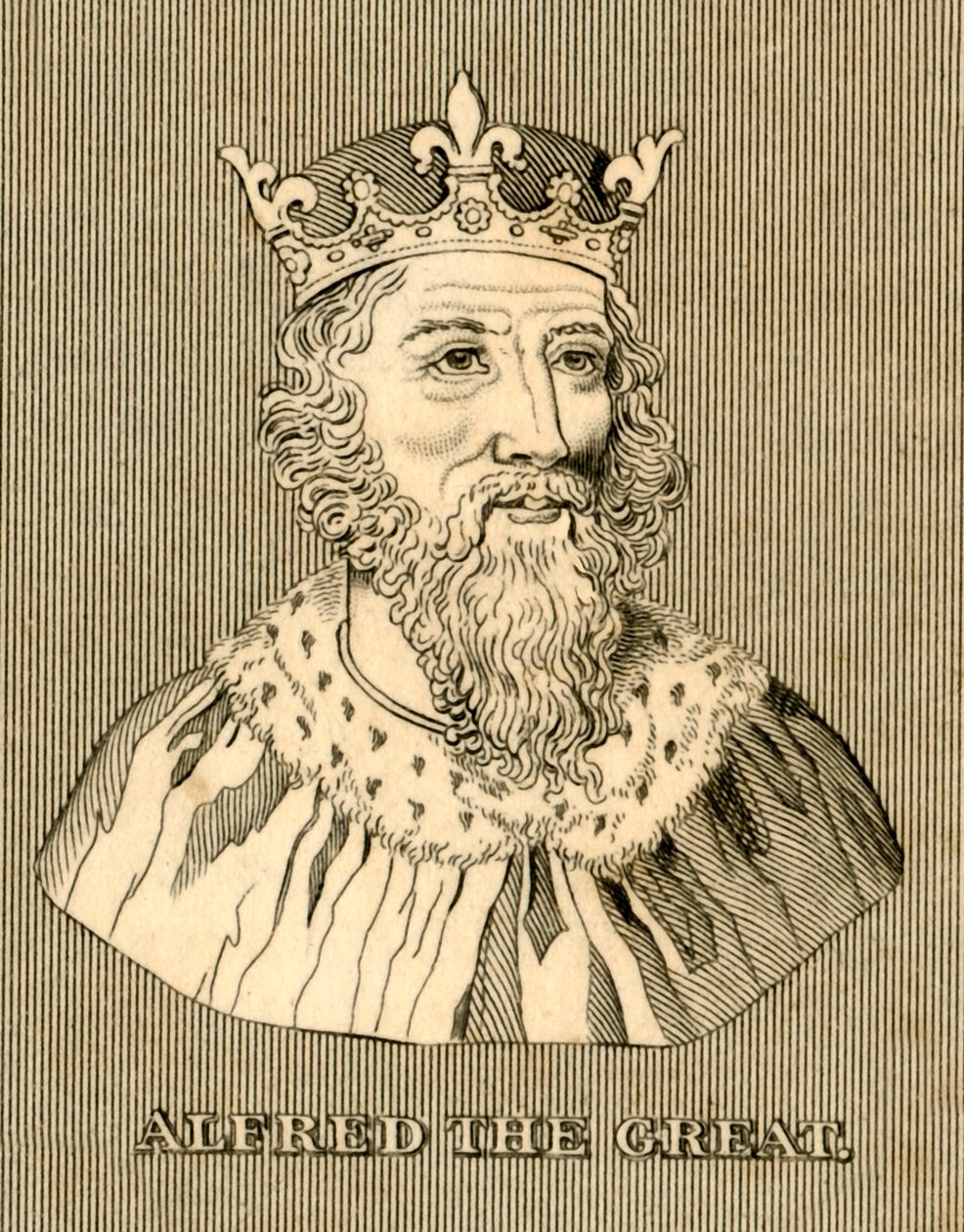 Alfred Suuri, c847-899, 1830. tekijältä Unbekannt