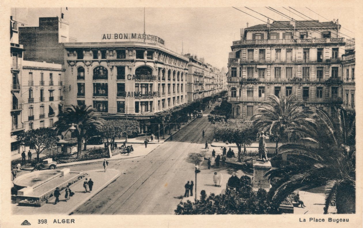 Alger - Place Bugeau, 1930 tekijältä Unbekannt