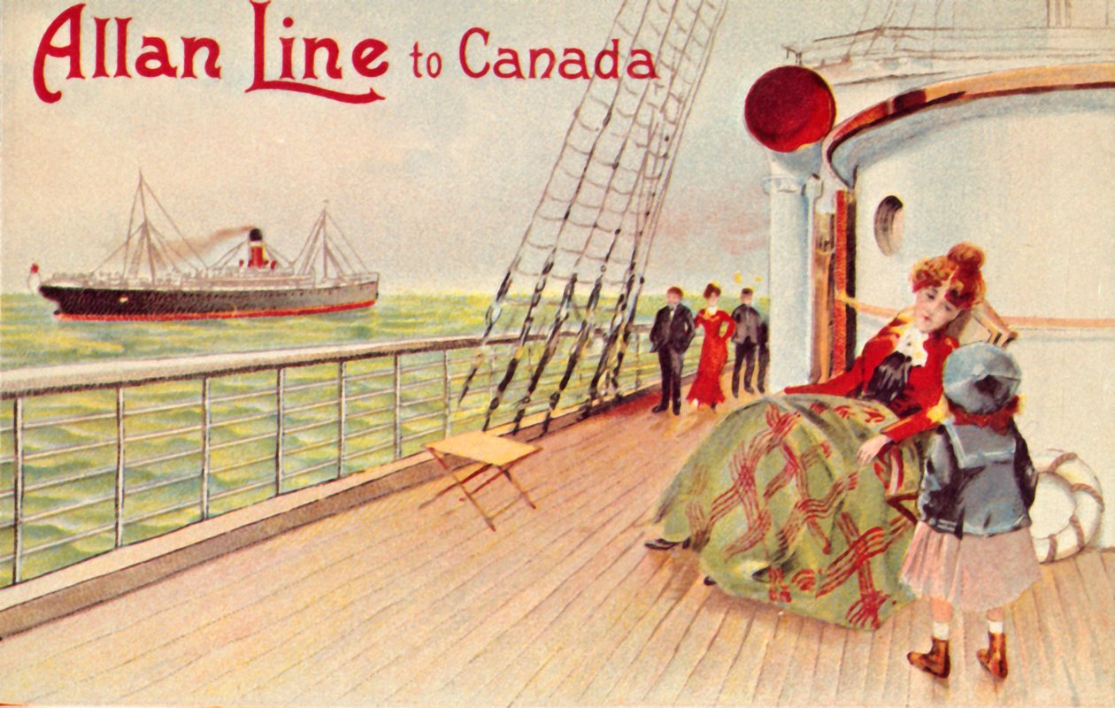 Allan Line Kanadaan, c1900. tekijältä Unbekannt