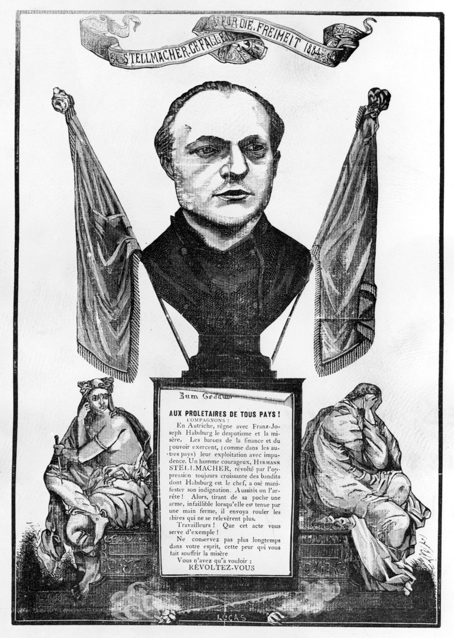 Herman Stellmacherin allegoria, 1884 tekijältä Unbekannt