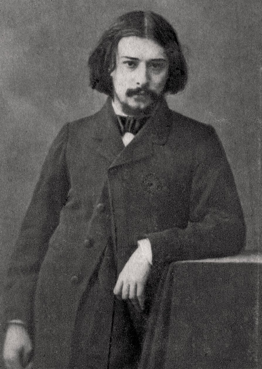 Alphonse Daudet, ranskalainen kirjailija, 1869 tekijältä Unbekannt