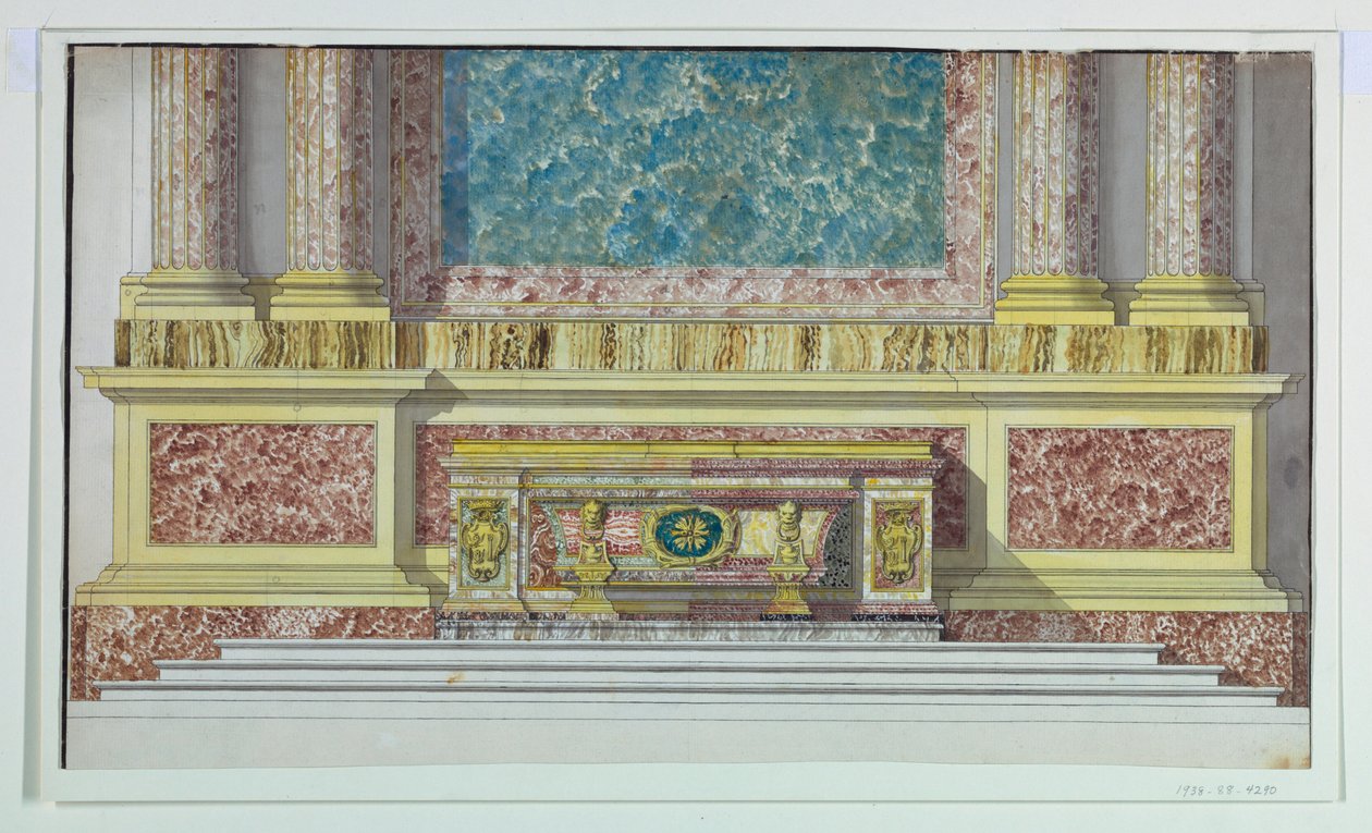 Altar Mensa Borghesen kappelille, Santa Maria Maggiore, Rooma tekijältä Unbekannt