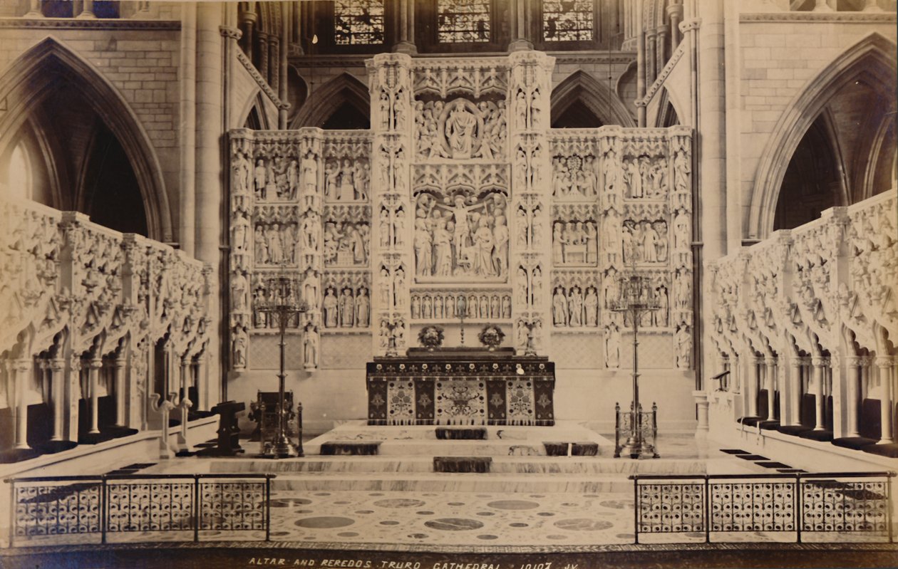 Alttari ja Reredos Truron katedraali, 1929. tekijältä Unbekannt