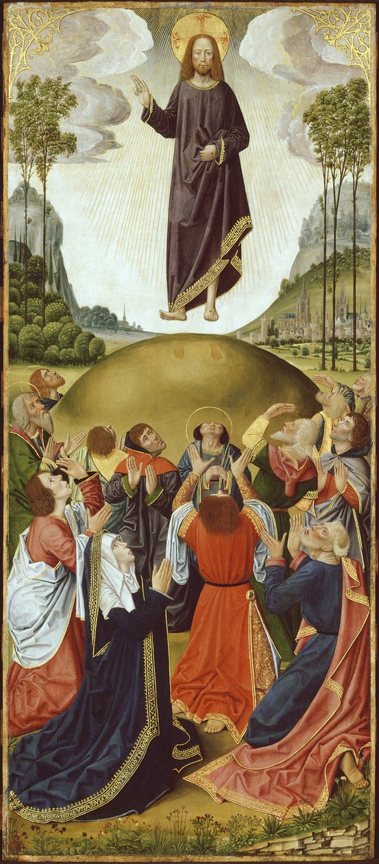 Alttaritaulu Thuison-les-Abbevillestä: Ascension, 14901500. tekijältä Unbekannt