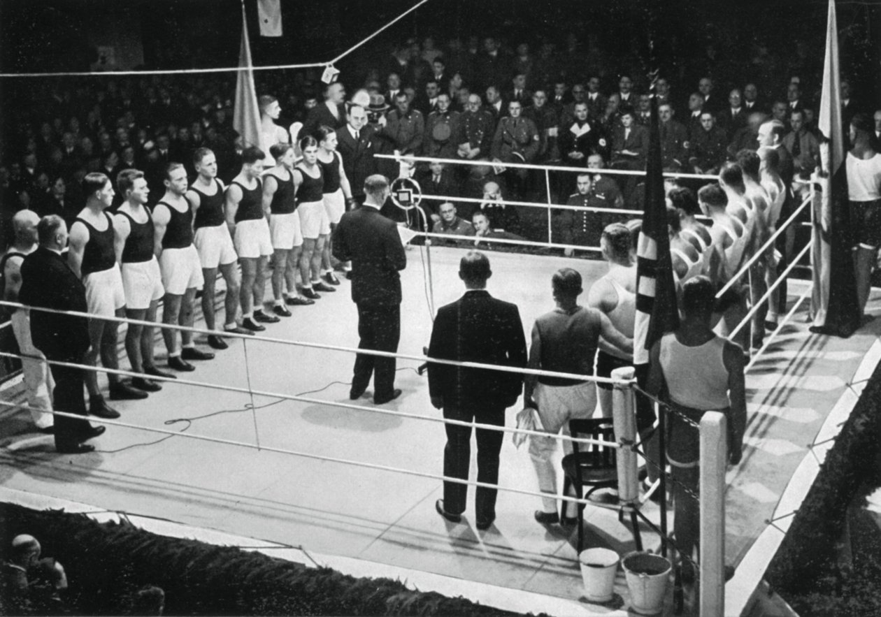 Amatöörinyrkkeilykilpailu Saksan ja Puolan välillä, 1936 tekijältä Unbekannt