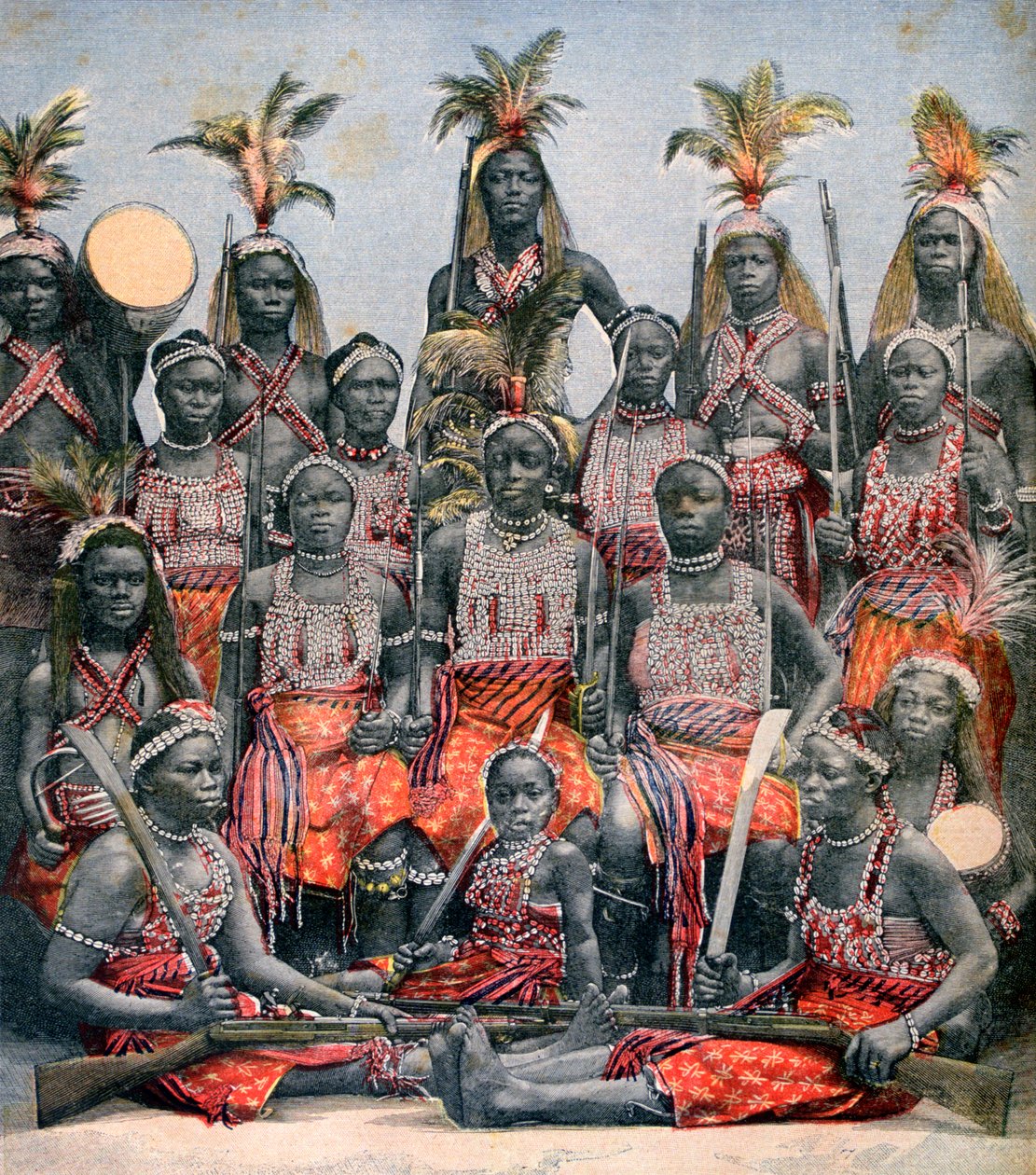 Amazonian soturit, 1891 tekijältä Unbekannt