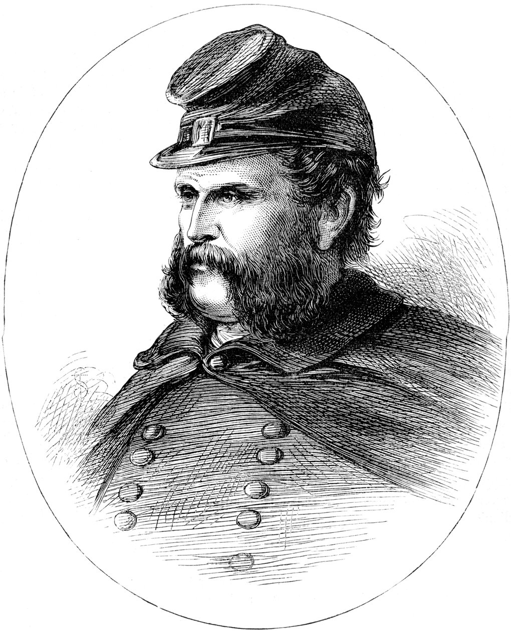 Ambrose Burnside, Yhdysvaltain sisällissodan liiton kenraali, c1880 tekijältä Unbekannt