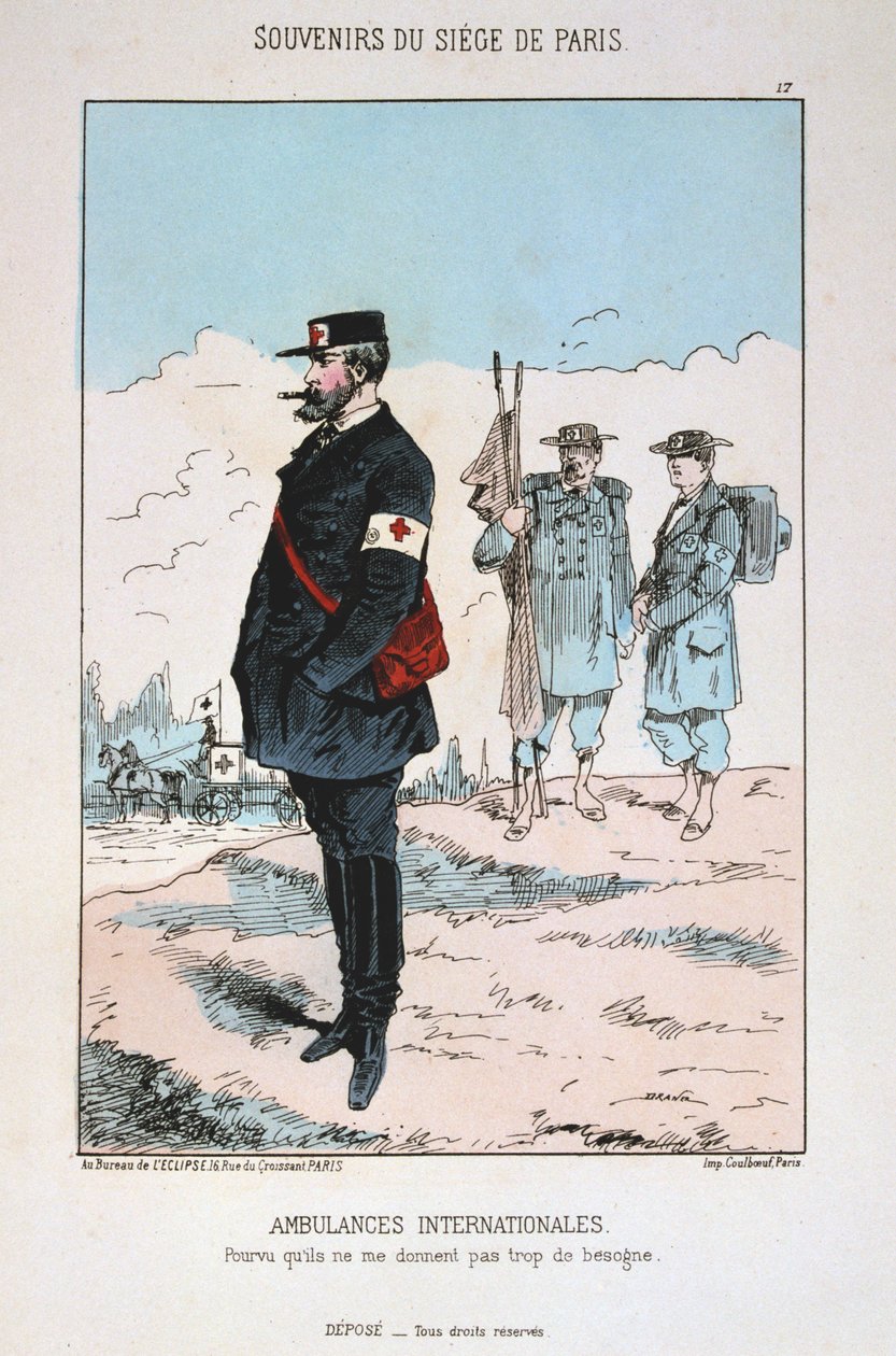 Kansainväliset ambulanssit, Pariisin piiritys, 1870-1871 tekijältä Unbekannt