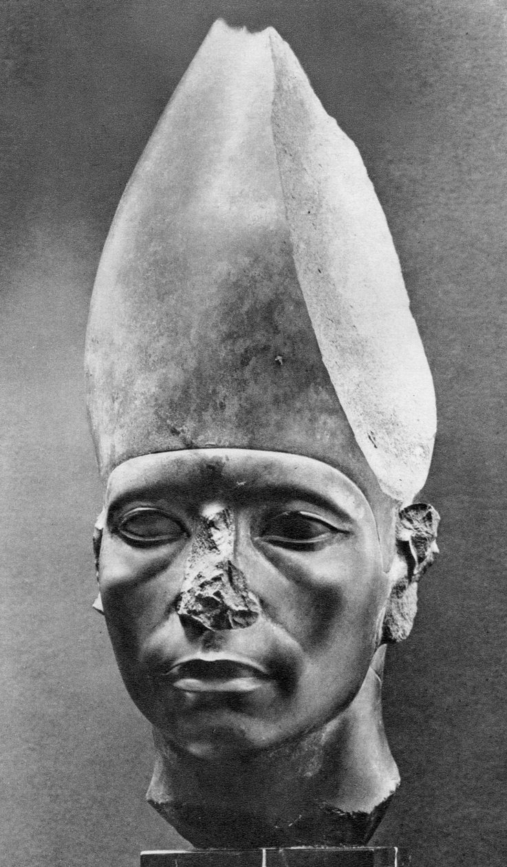 Amenemhat III 1854 eKr.-1808 eKr., Muinaisen Egyptin faroa, n. 1820 eKr. 1936 tekijältä Unbekannt