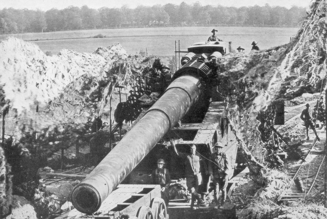 Amerikkalainen 14 tuuman rautatiease, Meuse-Argonne Offensive, Ranska, 1918 tekijältä Unbekannt