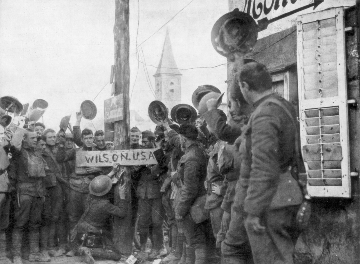 Amerikkalaiset sotilaat Nonsardin kylässä, Saint-Mihielin koilliseen, 1926 tekijältä Unbekannt
