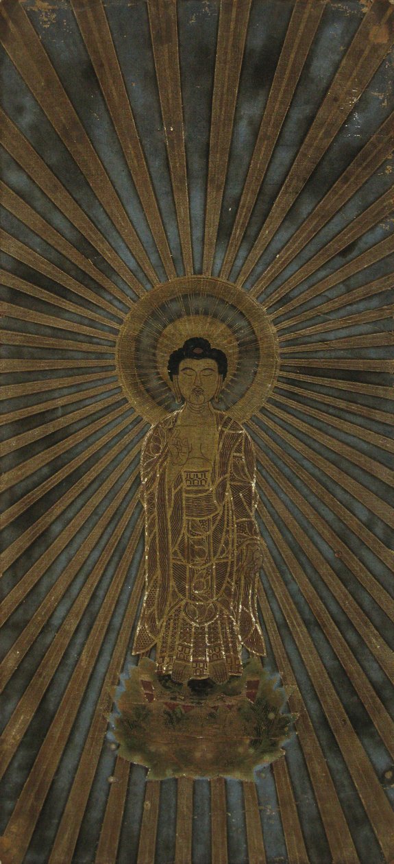Amida ilmentyy tarkoituksenmukaisten keinojen dharmassa, 1700-luku. tekijältä Unbekannt