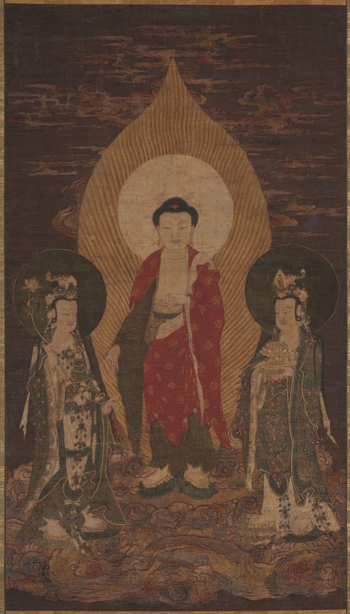 Amitabha-kolmio, mahdollisesti 1400-luku. tekijältä Unbekannt