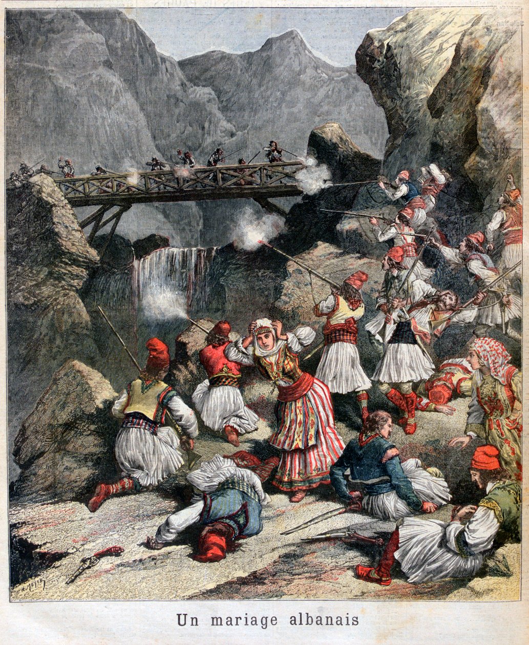 Albanialainen avioliitto, 1892 tekijältä Unbekannt