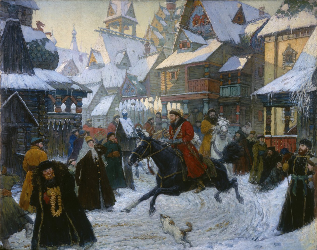 Muinainen venäläinen kaupunki. Ratsumiehet, 1910-luku tekijältä Unbekannt