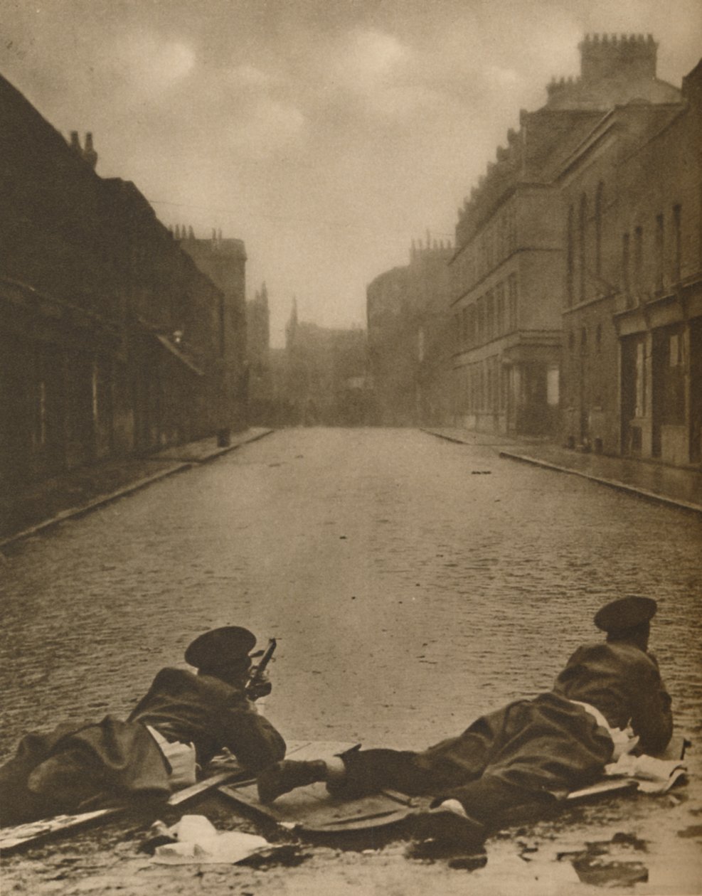 East End -jakso: Scots Guards on Action Sydney Streetillä vuonna 1911, vuonna 1935. tekijältä Unbekannt